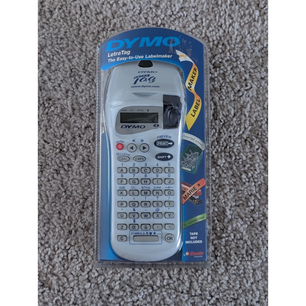 DYMO LetraTag Handheld 2004 Label Maker Printer Blue Sealed